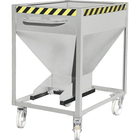 eurokraft pro, Conteneur-silo en forme d'entonnoir, mobile,