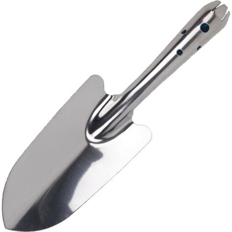 Truelle de jardin en acier inoxydable - Pelle manuelle de jardin - Petits outils de jardinage - Pelle pour désherber, transplanter et creuser (1/5)