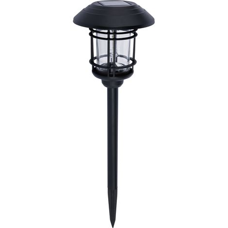 Litecraft Delonix Spike Light Outdoor Solar Powered Garden LED Fitting - Black (1/5)