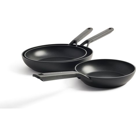 KitchenAid - Classic Forged Frypan Set 3pcs - Black - 20cm, 24cm, 28cm