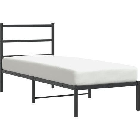 Maison Exclusive - Estructura cama sin colchón con cabecero metal (1/5)