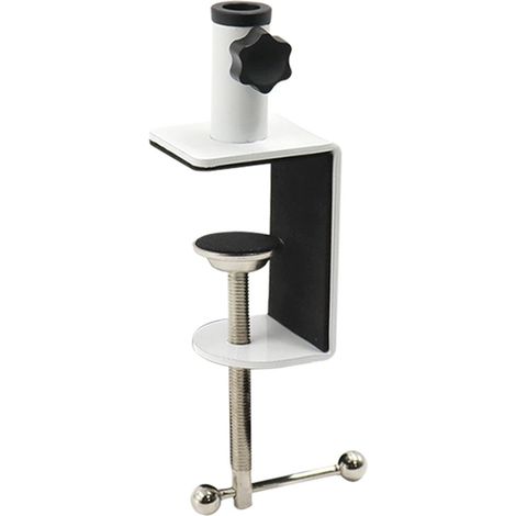 Firmly Support de fixation sur table avec coussinet anti-rayures Pince de bureau Clip en forme de I Support de bureau