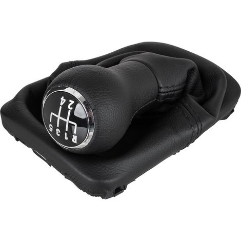 Pomello del cambio nero per VW New Beetle 98-12 + guarnizione a 5 marce