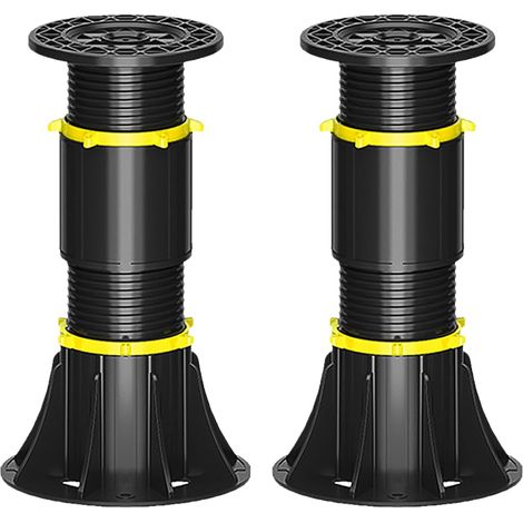 CCYKXA 2 Pieds de Support de lit réglables en Hauteur 21-34cm, Pieds de Support de Latte au Centre du lit Remplacement des Pieds de Support de Cadre de lit réglable, adapté aux Cadres de lit