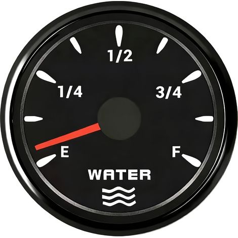 0-190 Ohm Automotive Truck Boat Yacht Water Level Gauge Fuel Gauge Fuel Meter Water Level Gauge with Seven-Color Backlight Modification, Without Battery (1/5)