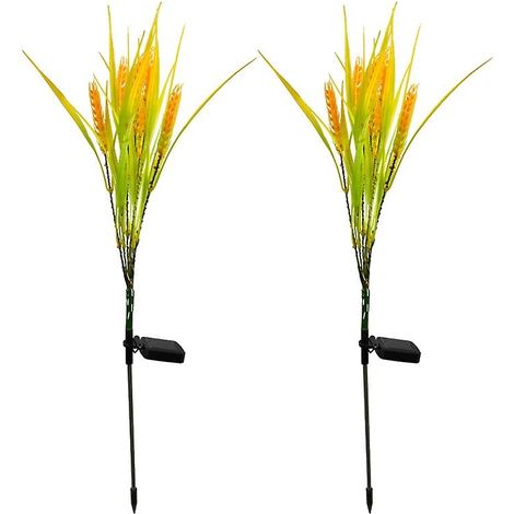 Lot de 2 lampes solaires LED d'extérieur en forme d'épi de blé (1/5)