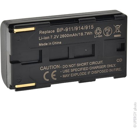 NX - Batterie  photo - caméra 7.2V 2600mAh - BP-911BP-914BP-915BP-924