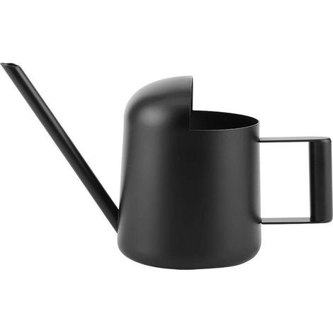300ml Black Stainless Steel Watering Can Indoor Outdoor Long Spout Plant Watering Can. (1/4)