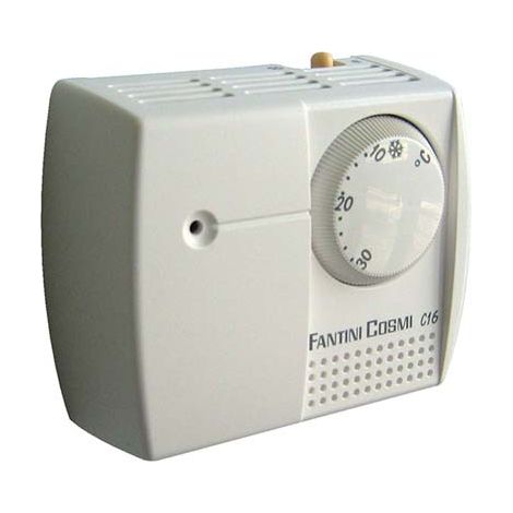 Termostato Elettromeccanico a Dilatazione di Gas con Spia di Segnalazione Fantini Cosmi C16IL MM 92X76X37 (1/3)