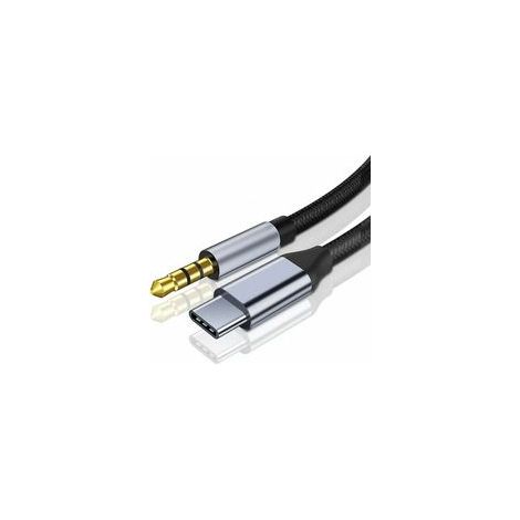 Câble Aux USB C, Adaptateur Jack Type C Mâle vers 3.5mm Mâle, Rallonge Audio pour Autoradio, HautParleur, Casque Samsung Galaxy S21 S20 Ultra S20+ Plus 5G, Note 20/10, Pixel 4/3 XL (1/5)