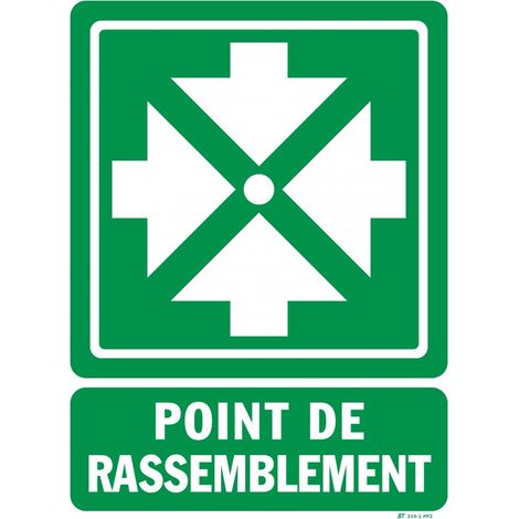 Panneau "POINT RASSEMBLEMENT"