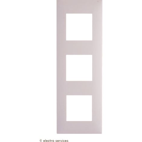 Plaque 3 postes Espace Evolution Arnould Finition: Blanc
