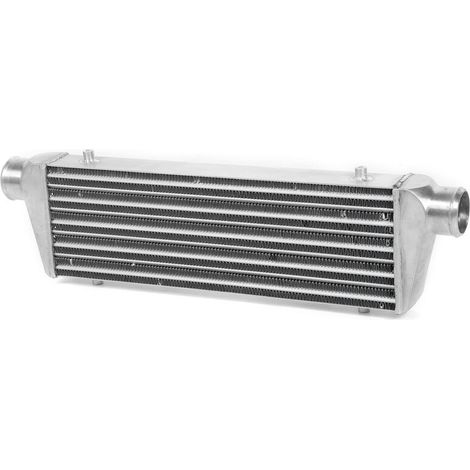 Jeffergarden Refroidisseur intermédiaire universel à montage avant modifié radiateur de chaleur Turbo refroidisseur de moteur entrée 2.5in-DOU