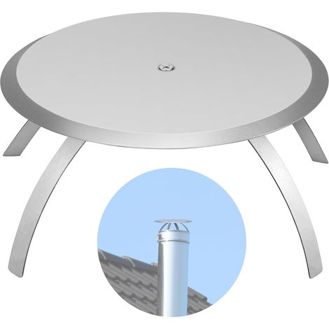 Chimney Hole Cover 160mm - Stainless Steel Stove Pipe Cover - Chimney Cover for Fireplace Fittings - Universal Wall Cover (1/5)