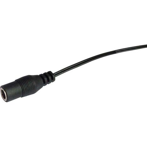 Cable DC 5,52,5mm Jack Hembra 100cm negro