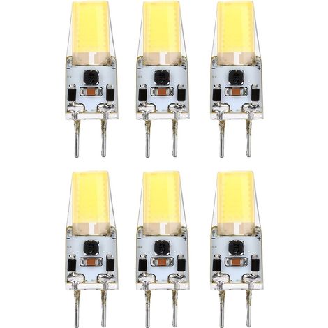 Ampoule LED GY6.35, 5 W COB 12-24 V Lot de 6 (lumière blanche) (1/5)