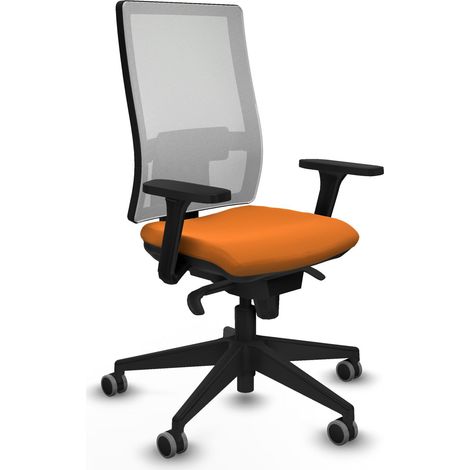 Silla de oficina piqueras y crespo Horna blanco tela cuero (1/5)