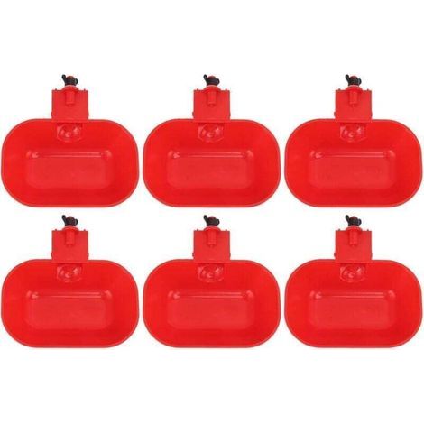 6 PCS Abreuvoirs Automatiques pour Volaille, Grand Abreuvoir ABS épaississant, Abreuvoir Automatique pour Poulet, Chien, Canard G1/8 Filetage Male (1/5)