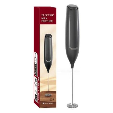 QORVA-Mousseur à lait électrique, mini fouet en acier inoxydable, moteur extra puissant et puissance pour café/latte/cappuccino/chocolat chaud XXW (1/4)