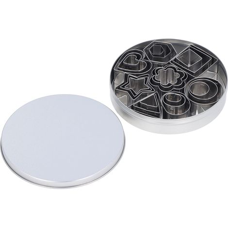 24-teiliges tragbares Keks- und Mousse-Formen-Set aus Edelstahl – Backzubehör (1/5)