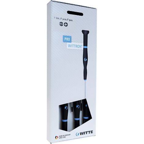 WITTE 89342 JUEGO DE 7 DESTORNILLADORES DE PRECISIÓN WITTRON EN BLISTER DE PLÁSTICO (PL/PH)