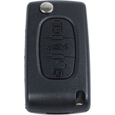 Coque CLE pour telecommande 407 407 SW pliable 3 boutons (1/4)