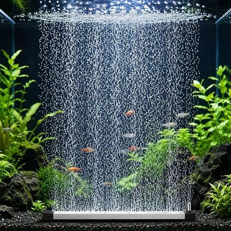 Aquarium Air Diffuser, 30 cm Aluminum Alloy Aquarium Nano Oxygen Strip with Stainless Steel Air Grill, Oxygen Diffuser for Dissolved Oxygen (1/5)