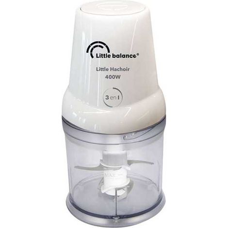 Picadora eléctrica Little Balance 8586 400W Recipiente extraíble transparente