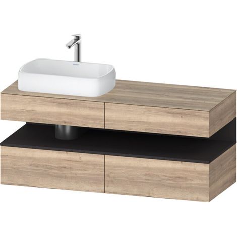 Duravit Collection One Meuble sous-vasque sur console, 2 tiroirs,