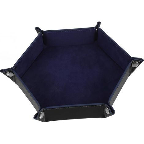 Plateau à Dés Pliable PU Organisateur De Rangement Support De Dés Pratique pour Jeux De Société Boîte De Rangement Élégante Et Moderne Accessoire Polyvalent pour Maison (1/5)