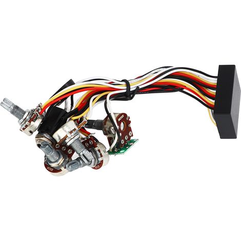Préampli basse électrique circuit EQ, boîtier plastique/métal, amélioration sonore, égaliseur pour bassiste, pédale d'effet compacte (1/5)