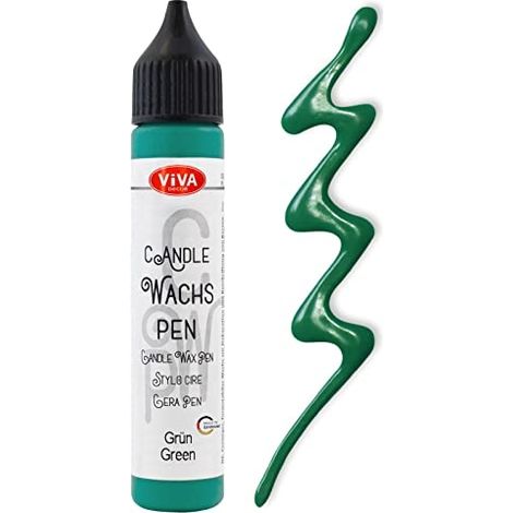 VIVA DECOR CANDLE PEN 28ML-GREEN VD3180-70001