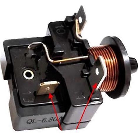 Relais de condensateur de démarrage haute performance pour compresseur de réfrigérateur/congélateur QL-6.80A 213516043 pour accessoires EMBRACO ( ) (1/5)