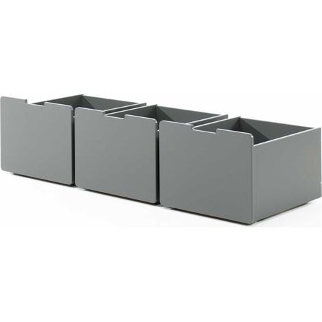 Ensemble de 3 tiroirs Pip - gris