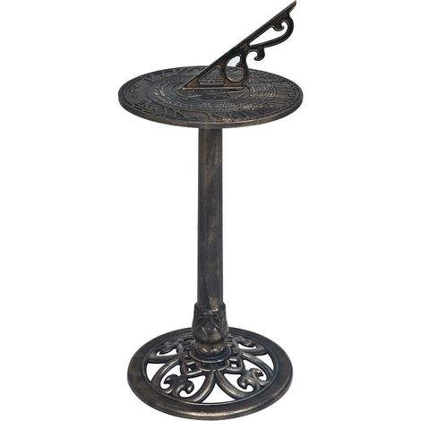 vidaXL Cadran solaire Bronze 35,5x82 cm Plastique (1/5)