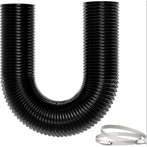 Gaine VMC 75mm 3m Noir Tuyau Flexible Chauffage Air Chaud 5 Couches Isolation Thermique Anti-Bruit Chauffage Ventilation Camping-Car (1/5)