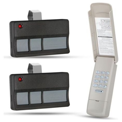 Telecomando universale 373LM 973LM 371LM 971LM 971LM per apriporta da garage, giallo, viola, verde, rosso/arancione. Compatibile con apriporta da garage Liftmaster Chamberlain Craftsman 877max.
