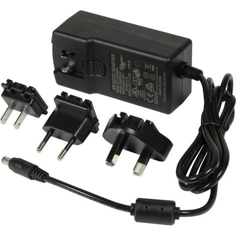 Z ALLNET fuente de alimentación de repuesto 12V/5A tipo EU negro con adaptador EU, US, UK HTT con Binder 711 M9