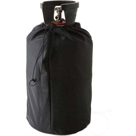 Propangastankabdeckung, Schutzhülle für 210D-Gasflaschen mit verstellbaren Kordeln, wasserdicht, winddicht, UV-beständig, Oxford-Gastankabdeckung für den Außenbereich (Garten)