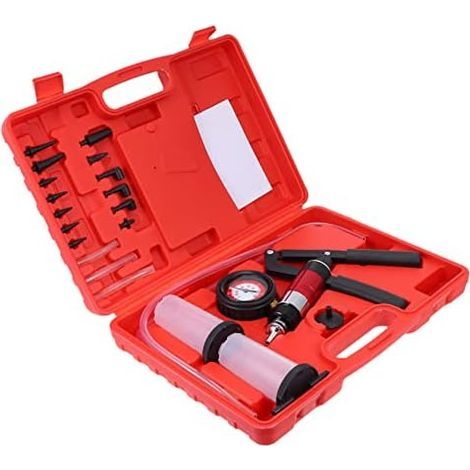 Kit de Purge Liquide Frein avec Manomètre pour Vidange Huile Automobile et Purgeur - (1/5)