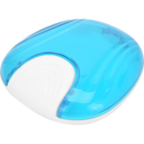 Boîte portable pour prothèses dentaires, protège-dents, bouchons d'oreilles, support pour correction dentaire, bleu clair (1/5)
