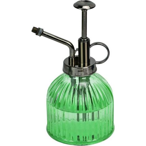 Arrosoir Ulisem Retro, 200 ml, en verre, pour plantes, pots et terrariums d'intérieur, pour fleurs et plantes d'intérieur, vert (1/4)