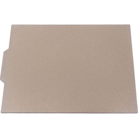 Plaque magnétique en acier à ressort double face PEI pour imprimante 3D, 265x250 mm, compatible Anycubic Vype, revêtement poudre adhérent. (1/5)