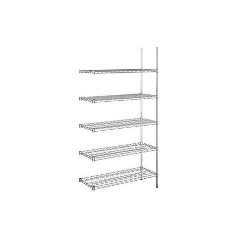 kaiserkraft  Scaffale grigliato in filo d'acciaio  cromato  (1/3)