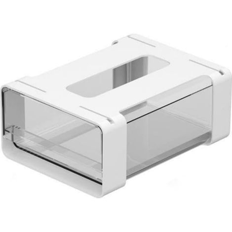 1 Boîte De Rangement Coulissante Transparente, Organiseur De Tiroir En Pet, Pour Bureau Et Cuisine, 15x20x8,6 Cm