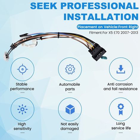Applicable to the internal wiring harness of the right front headlight of a 07-13 low-spec BMW X5 E70 (1/4)