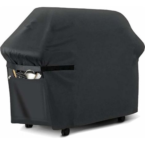 BBQ Cover,Gas BBQ Cover,Durable 210D Oxford BBQ Protection Tarpaulin Cover Suitable for Weber,Brinkmann,Char Broil etc,UV,Water and Tear Resistant (145x61x117cm) (1/5)