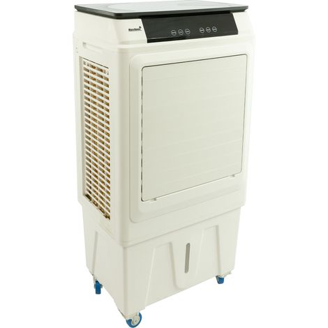 MaxxHome A/C Portátil de 130W con Pantalla Táctil Sensorial, Enfriadores de Aire con Ajuste de Dirección Automático/Manual para Hogar y Oficina con Tanque Agua 18L, A/C Portátil con 3 Velocidades