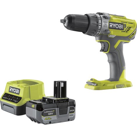 Perceuse-visseuse à percussion sans fil 18V - 50 Nm - 500-1800 tr/min - 1 batterie lithium+ 4,0 Ah - chargeur 2,0 A - Livrée en sac de transport (1/5)