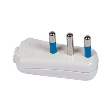 Spina S17 standard italiano smontabile ribassata 16A bianco Fanton 82540-E